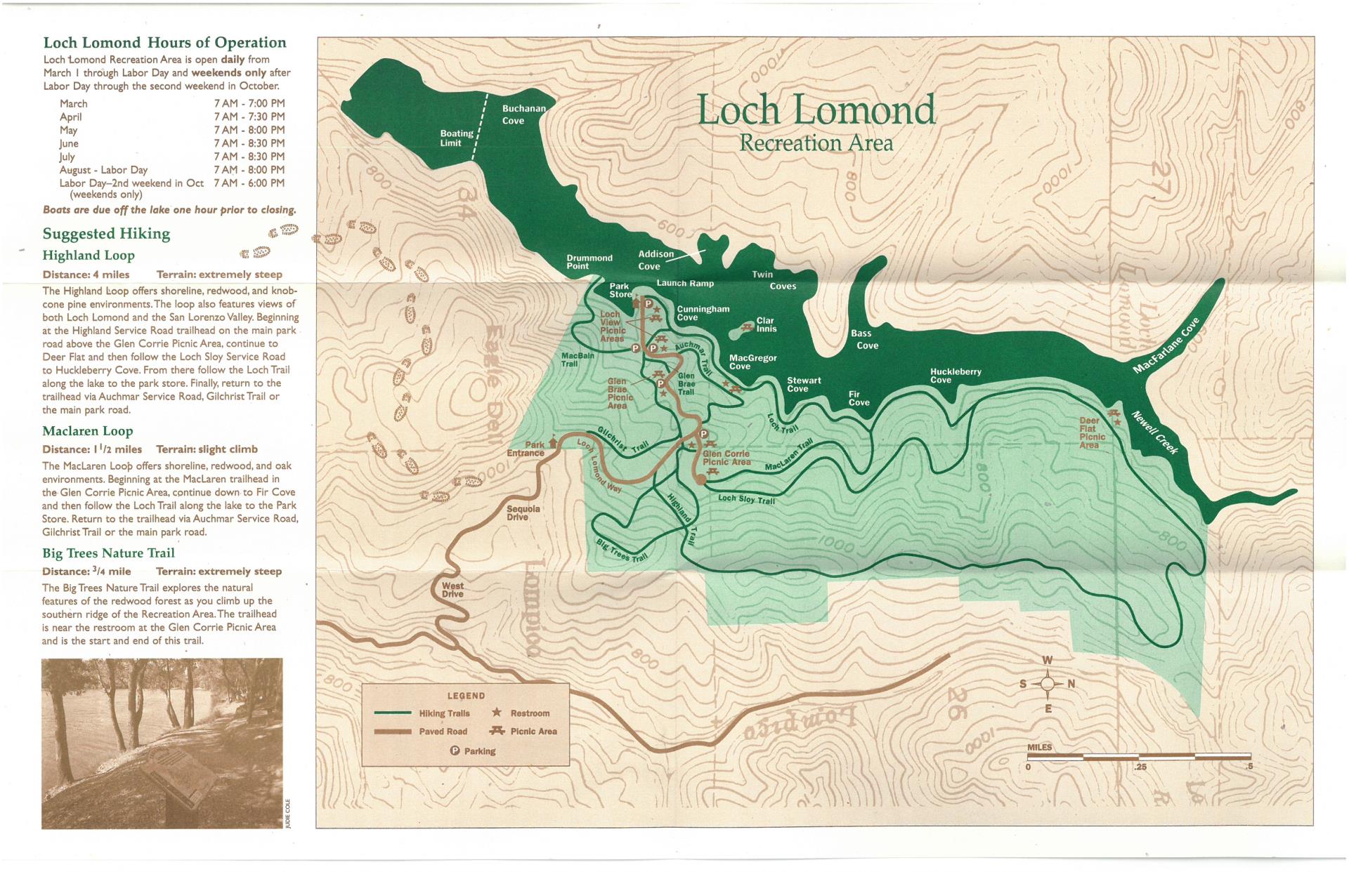 Loch Lomond trail map