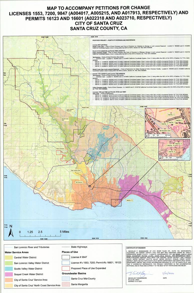 Map to accompany petitions for change